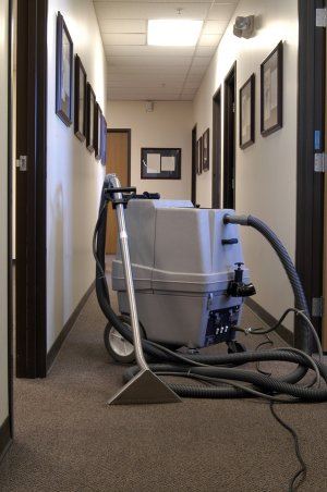 large vacuum in an office. 